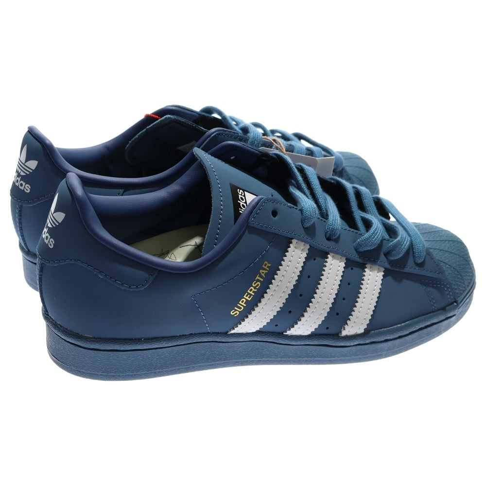 adidas(アディダス) ×Daiki Tsuneta ×atmos SUPERSTER ダイキツネタ アトモス スーパースター ローカットスニーカー ブルー レディース US5.5/23.5cm H06346