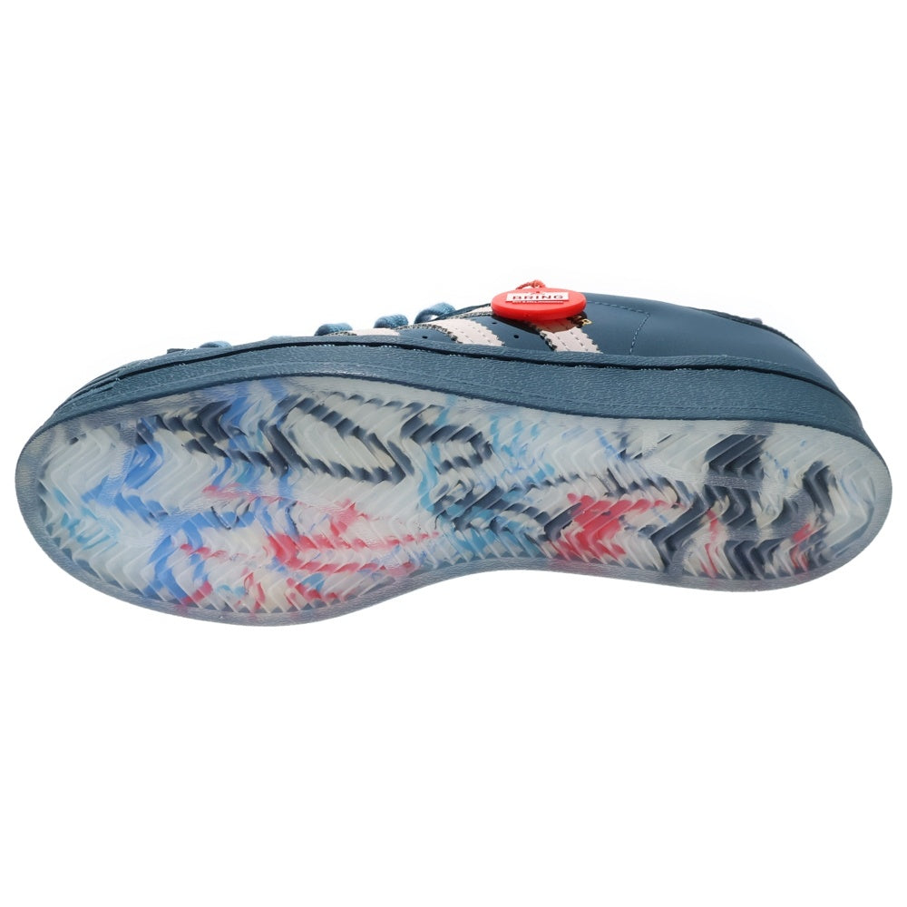 adidas(アディダス) ×Daiki Tsuneta ×atmos SUPERSTER ダイキツネタ アトモス スーパースター ローカットスニーカー ブルー レディース US5.5/23.5cm H06346