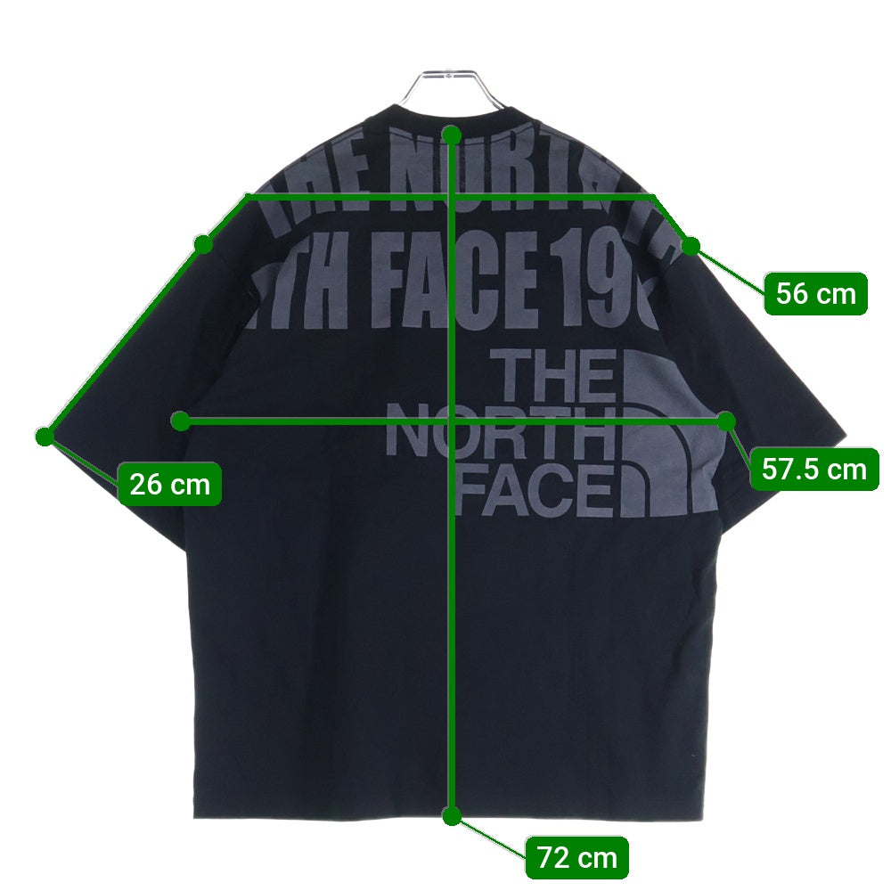 THE NORTH FACE(ザノースフェイス) S/S OVERSIZED LOGO TEE オーバーサイズ ロゴTシャツ 半袖クルーネックカットソー ブラック NT32433