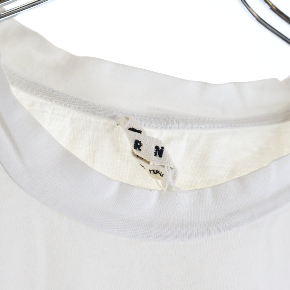 MARNI(マルニ) HUMU0175P0/S22763 ロゴプリント半袖Tシャツ カットソー ホワイト