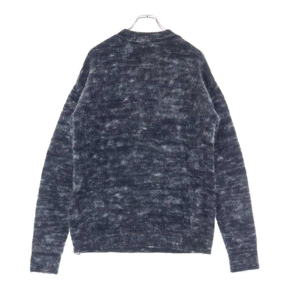 ISAMU KATAYAMA BACKLASH(イサムカタヤマバックラッシュ) モヘア混 カシミヤ ハイネックニットセーター ブラック KN777-01