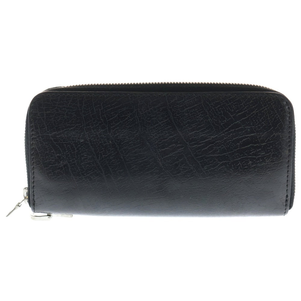 ISAMU KATAYAMA BACKLASH(イサムカタヤマバックラッシュ) GUIDI グイディ コードバン ラウンドジップ レザーロングウォレット 長財布 ブラック 864-02