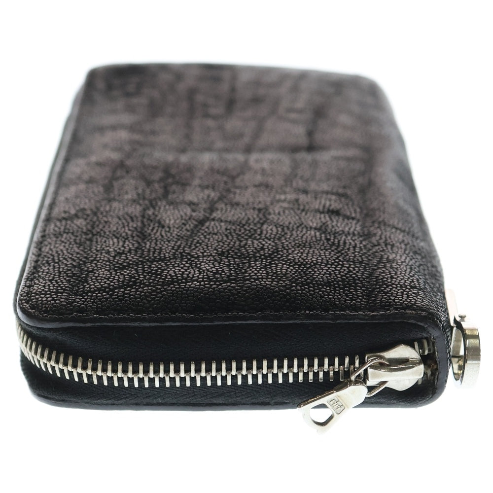 ISAMU KATAYAMA BACKLASH(イサムカタヤマバックラッシュ) ELEPHANT ROUND FASTNER WALLET レザー ラウンドジップ ロングウォレット 長財布 ブラック 887-03