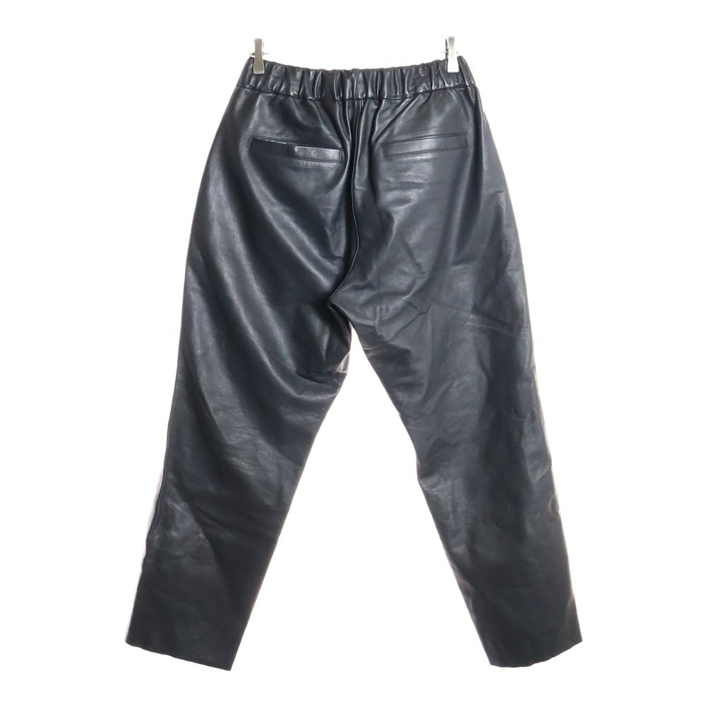 ISAMU KATAYAMA BACKLASH(イサムカタヤマバックラッシュ) MONOCHROME LUXURY STEER EASY PANTS モノクローム ラグジュアリー ジャパンステア イージーレザーパンツ ブラック 2078-01