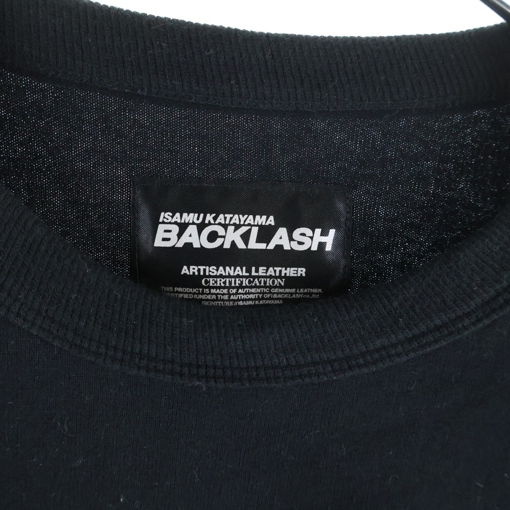 ISAMU KATAYAMA BACKLASH(イサムカタヤマバックラッシュ) 25th ヴィンテージTシャツ リメイク ロングスリーブカットソー ブラック BLM-SH-06C