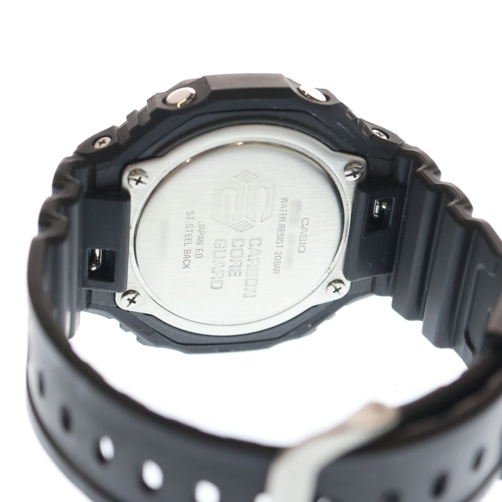 CASIO G-SHOCK(カシオ ジーショック) ラバーベルト クオーツ アナログウォッチ 腕時計 ブラック GA-2100