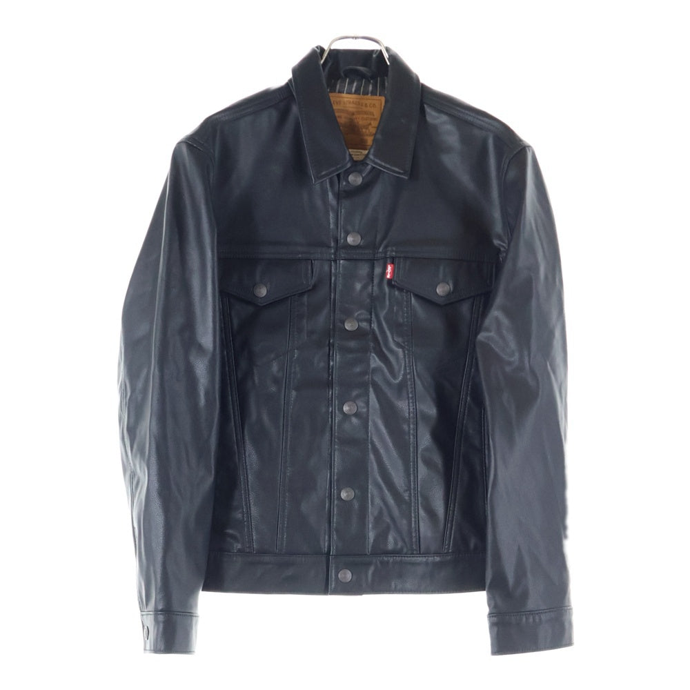 Levi's(リーバイス) LIMITED LEATHER TRUCKER JACKET リミテッド レザー トラッカー ジャケット ブラック A5019-0000