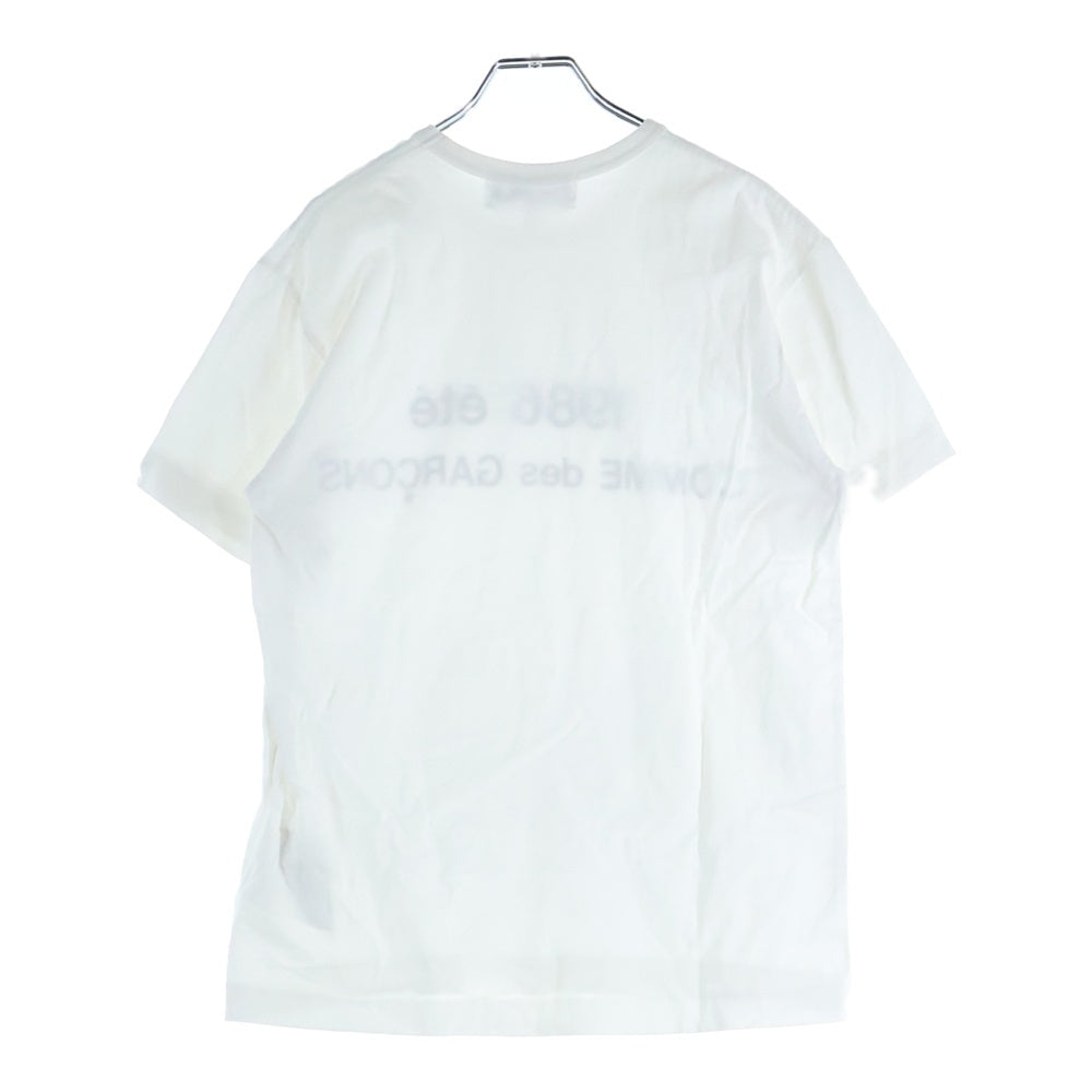 CDG(シーディージー) 1986 COMME des GARCONS T-SHIRT ロゴプリントTシャツ 半袖カットソー ホワイト SZ-T028 AD2025