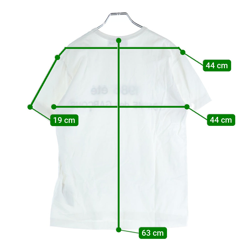 CDG(シーディージー) 1986 COMME des GARCONS T-SHIRT ロゴプリントTシャツ 半袖カットソー ホワイト SZ-T028 AD2025