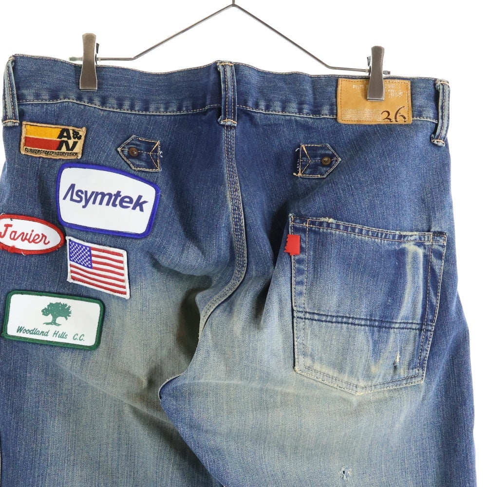 anachronorm(アナクローム) ゼータ2 ワッペン ダメージ加工デニムパンツ No.262