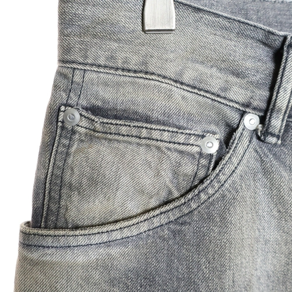 ANCELLM(アンセルム) 23AW AGING BLACK DENIM STRAIGHT 5P PANTS エイジング ストレート 5P デニムパンツ ブラック ANC-PT35-C