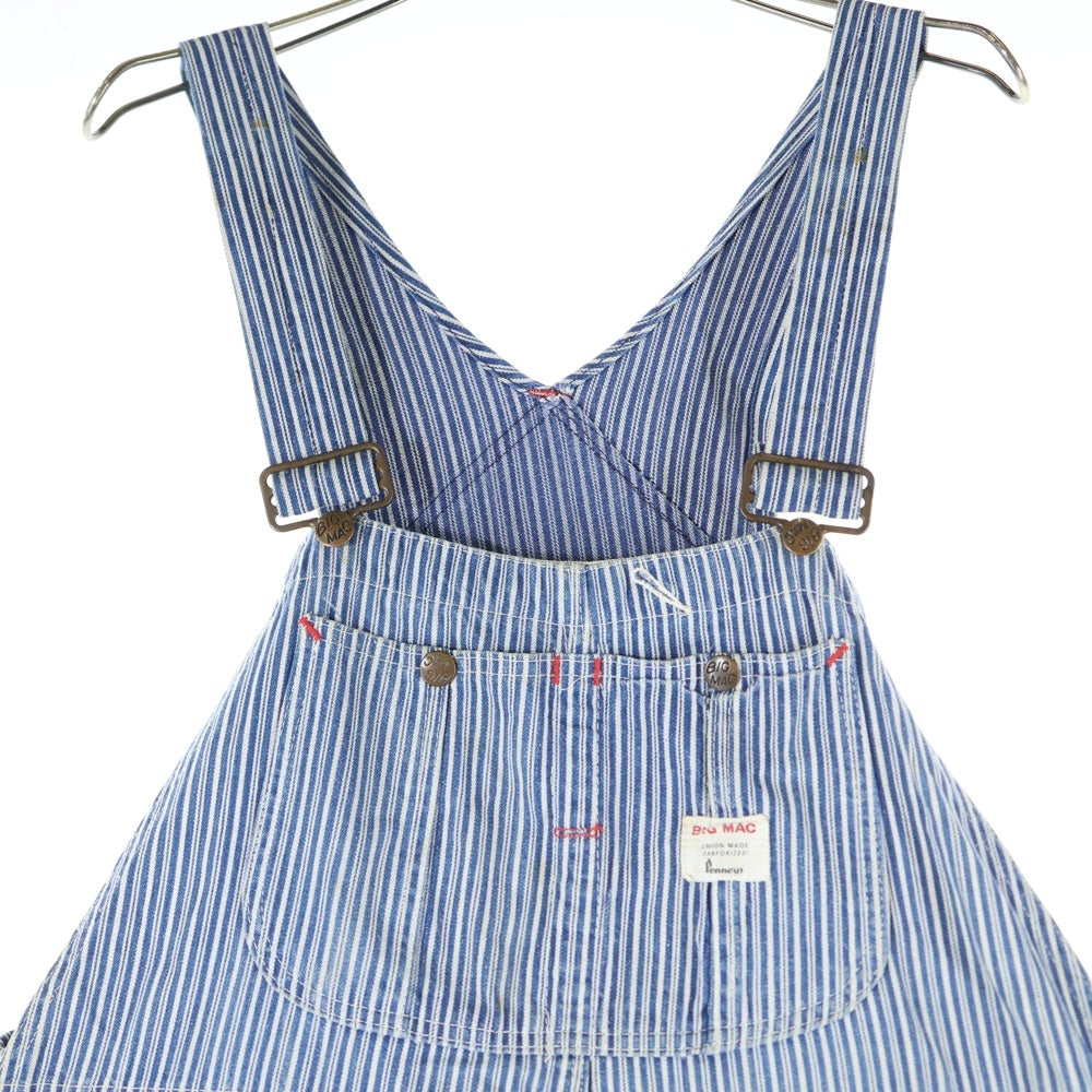 VINTAGE(ヴィンテージ) 60S VINTAGE BIG MAC ビッグマック ヒッコリー ストライプ ヴィンテージ オーバーオール パンツ ブルー