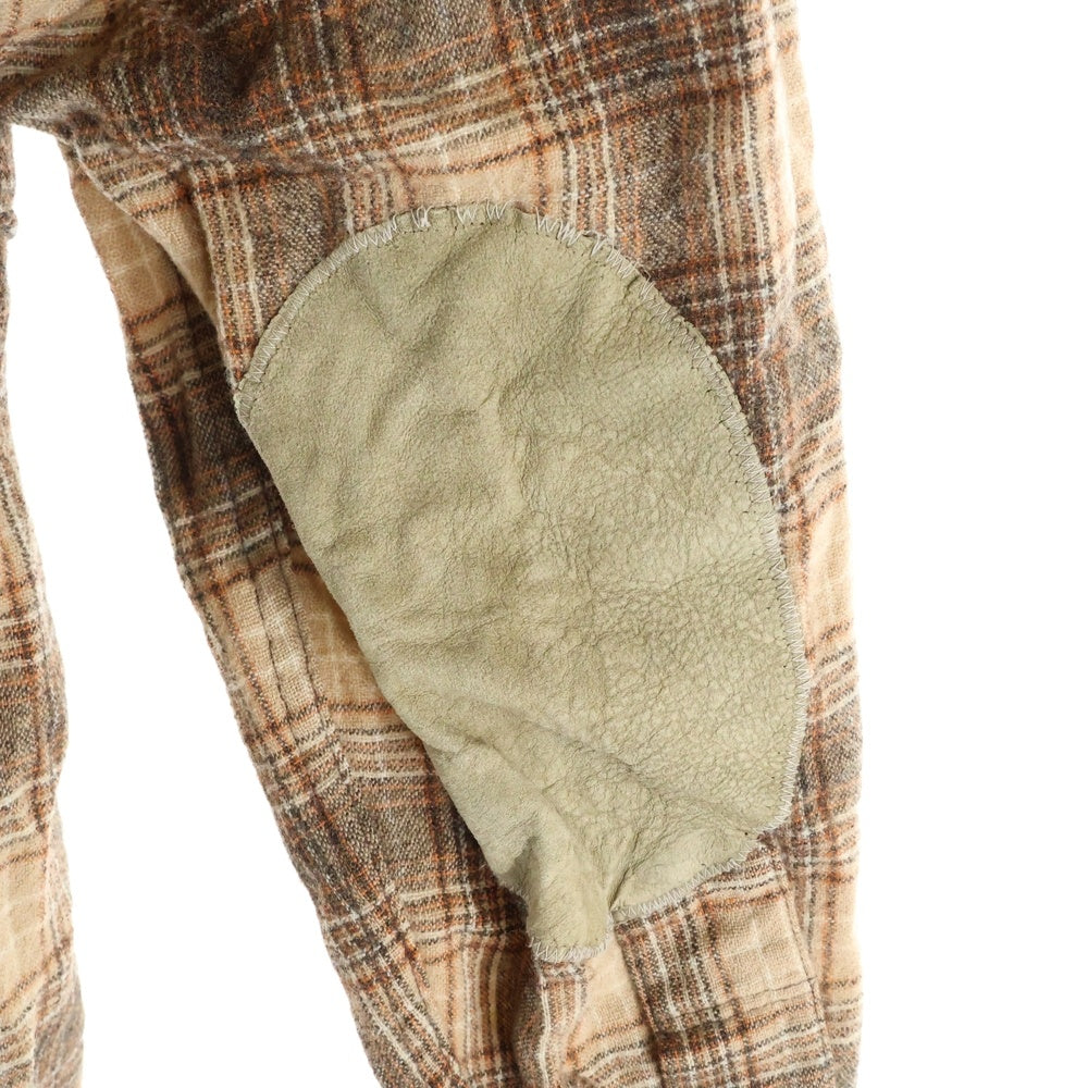 PENDLETON(ペンドルトン) 70S VINTAGE ウール ヴィンテージ 長袖チェックシャツ ブラウン