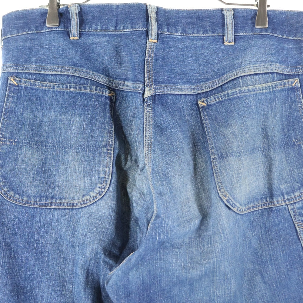 VINTAGE(ヴィンテージ) 60S VINTAGE STRONG RELIABLE ストロングリライアブル 両爪ZIP スナップボタン ヴィンテージ ペインターパンツ インディゴ