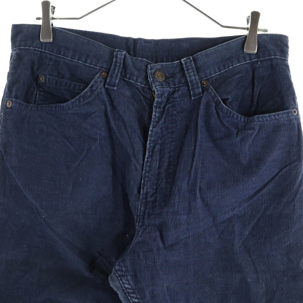 Levi's(リーバイス) 80S VINTAGE 517 ボタン裏54 コーデュロイ ヴィンテージ ブーツカット フレアパンツ ネイビー