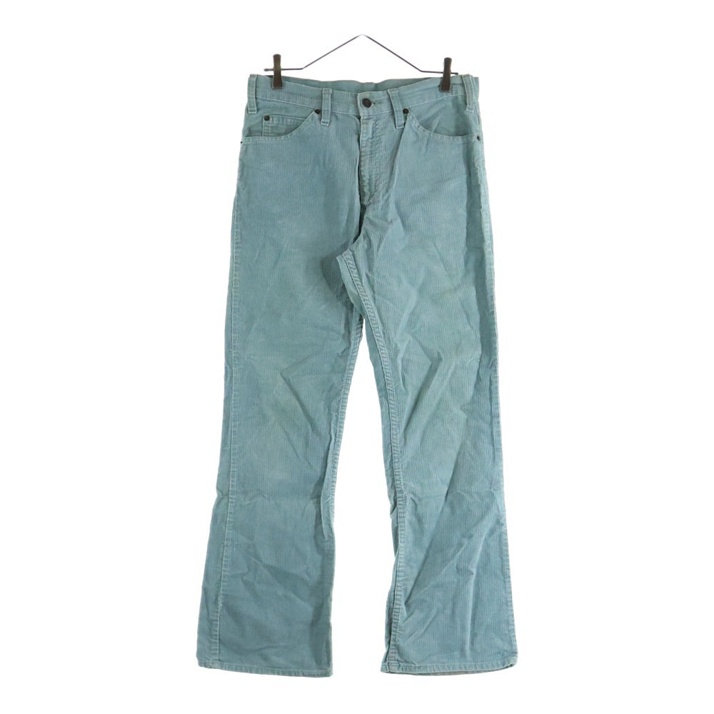 Levi's(リーバイス) 70S VINTAGE 517 ボタン裏10 コーデュロイ ヴィンテージ ブーツカット フレアパンツ ブルー