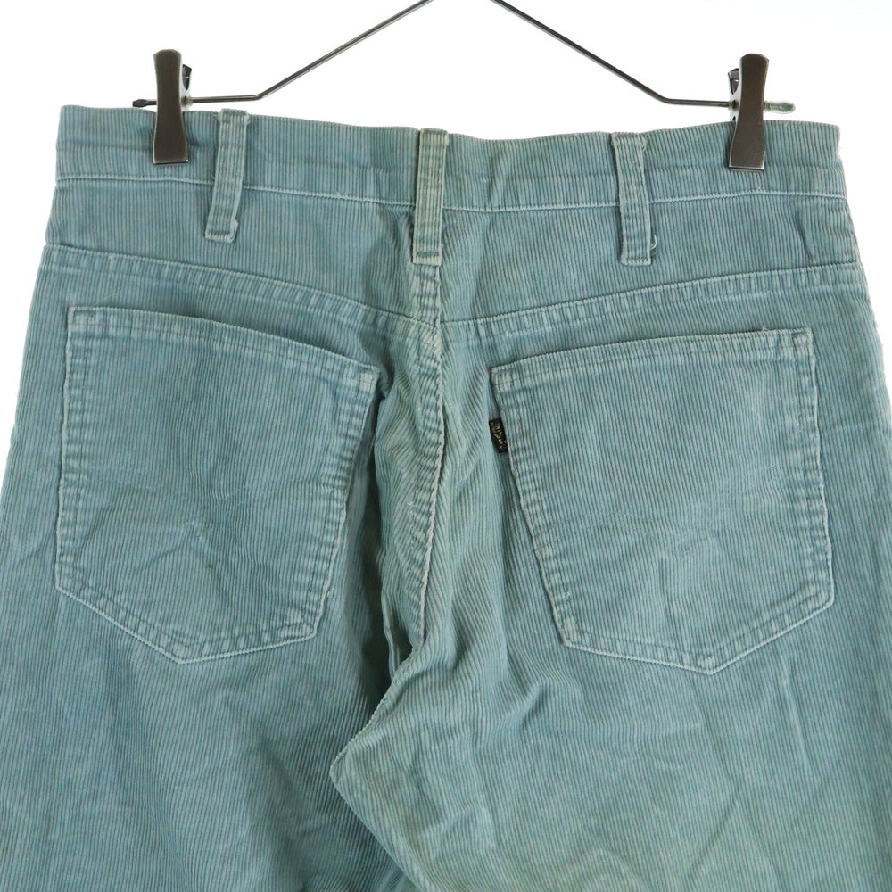 Levi's(リーバイス) 70S VINTAGE 517 ボタン裏10 コーデュロイ ヴィンテージ ブーツカット フレアパンツ ブルー
