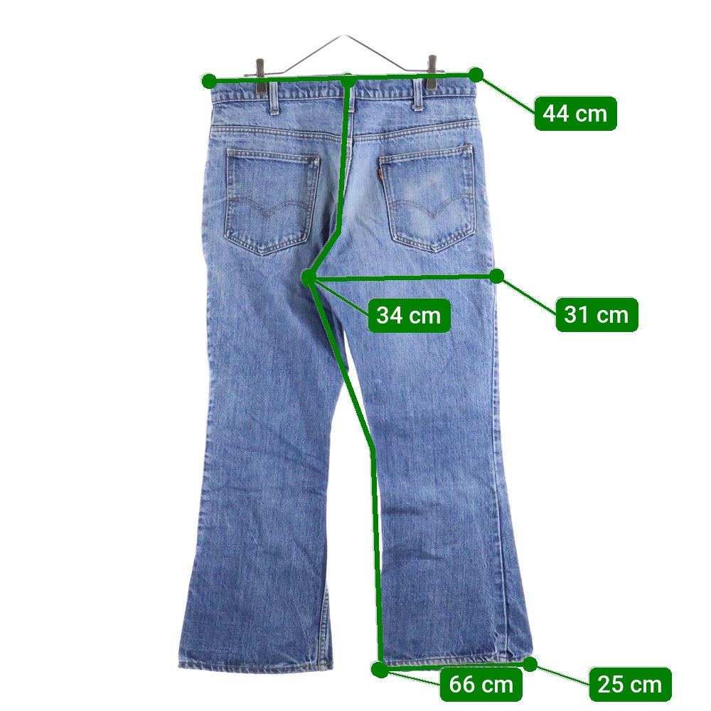Levi's(リーバイス) 70S-80S VINTAGE 646 ボタン裏10 オレンジタブ ベルボトム フレア ヴィンテージ デニムパンツ インディゴ