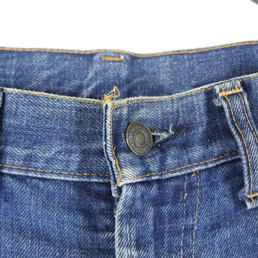Levi's(リーバイス) 70S VINTAGE 517 ボタン裏2 ジップフライ ブーツカット ヴィンテージプリント デニムパンツ インディゴ
