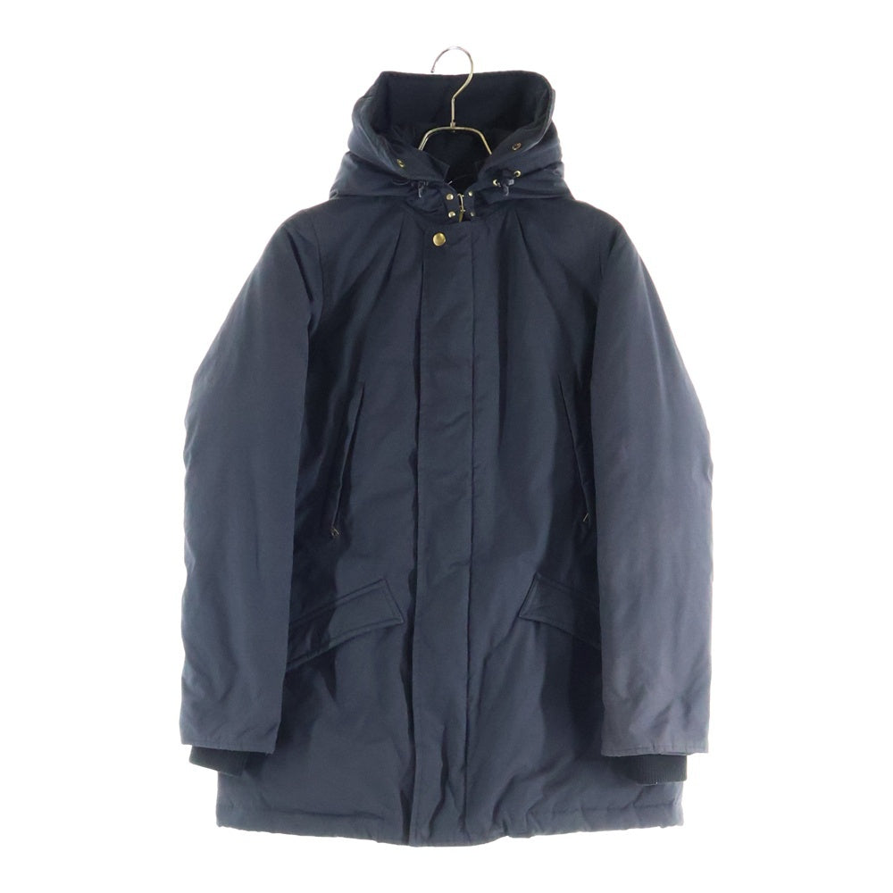 MUSE de Deuxieme Classe(ミューズ ドゥーズィエム クラス) 15AW ナイロン ジップアップフーデット ダウンロングジャケット ブラック レディース 15-020-500-4030-3-0