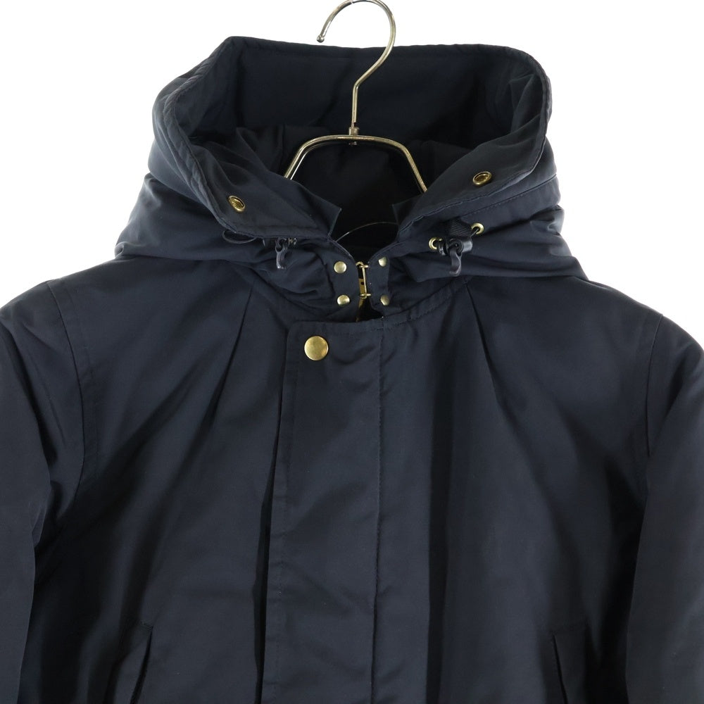 MUSE de Deuxieme Classe(ミューズ ドゥーズィエム クラス) 15AW ナイロン ジップアップフーデット ダウンロングジャケット ブラック レディース 15-020-500-4030-3-0