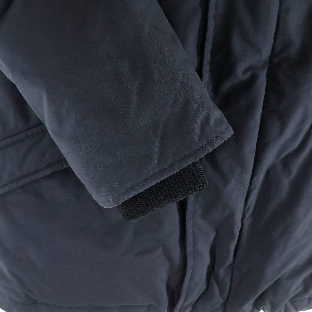 MUSE de Deuxieme Classe(ミューズ ドゥーズィエム クラス) 15AW ナイロン ジップアップフーデット ダウンロングジャケット ブラック レディース 15-020-500-4030-3-0