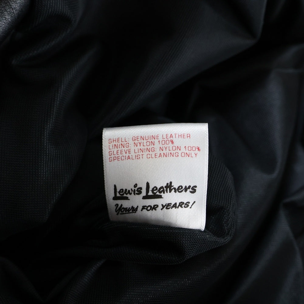Lewis Leathers(ルイスレザー) CYCLONE TIGHT FIT サイクロン タイトフィット カウハイド ダブルライダース レザージャケット ブラック