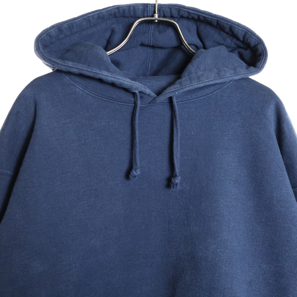 SUPREME(シュプリーム) 22AW Satin Applique Hooded Sweatshirt サテンアップリケ バックロゴプルオーバーパーカー ネイビー