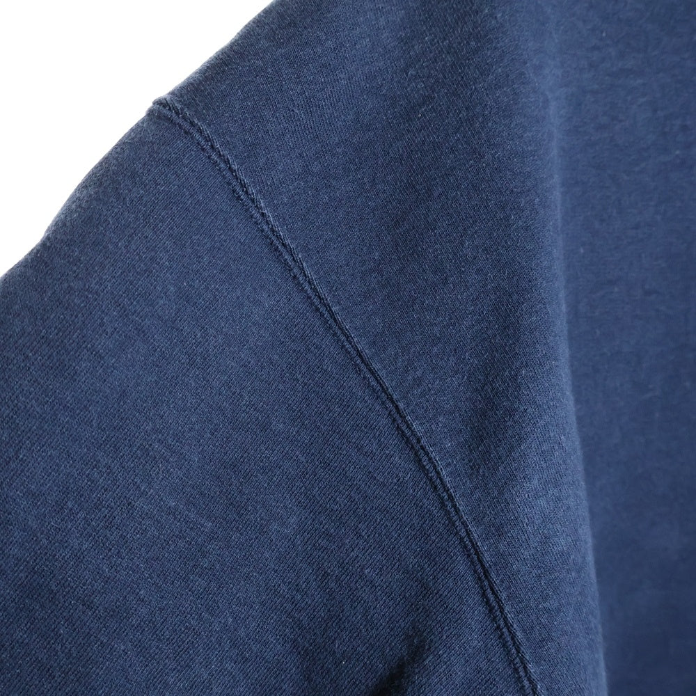 SUPREME(シュプリーム) 22AW Satin Applique Hooded Sweatshirt サテンアップリケ バックロゴプルオーバーパーカー ネイビー