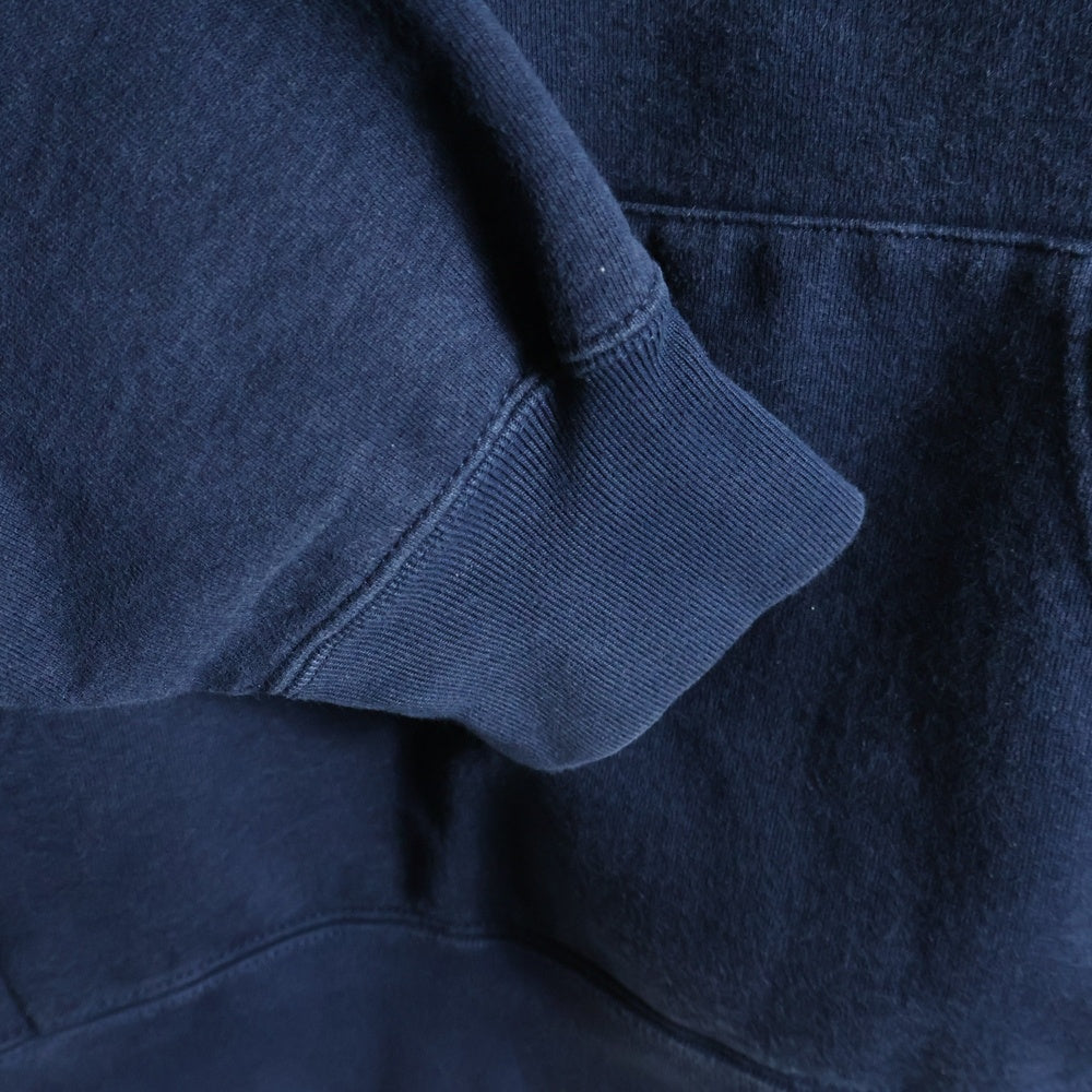 SUPREME(シュプリーム) 22AW Satin Applique Hooded Sweatshirt サテンアップリケ バックロゴプルオーバーパーカー ネイビー