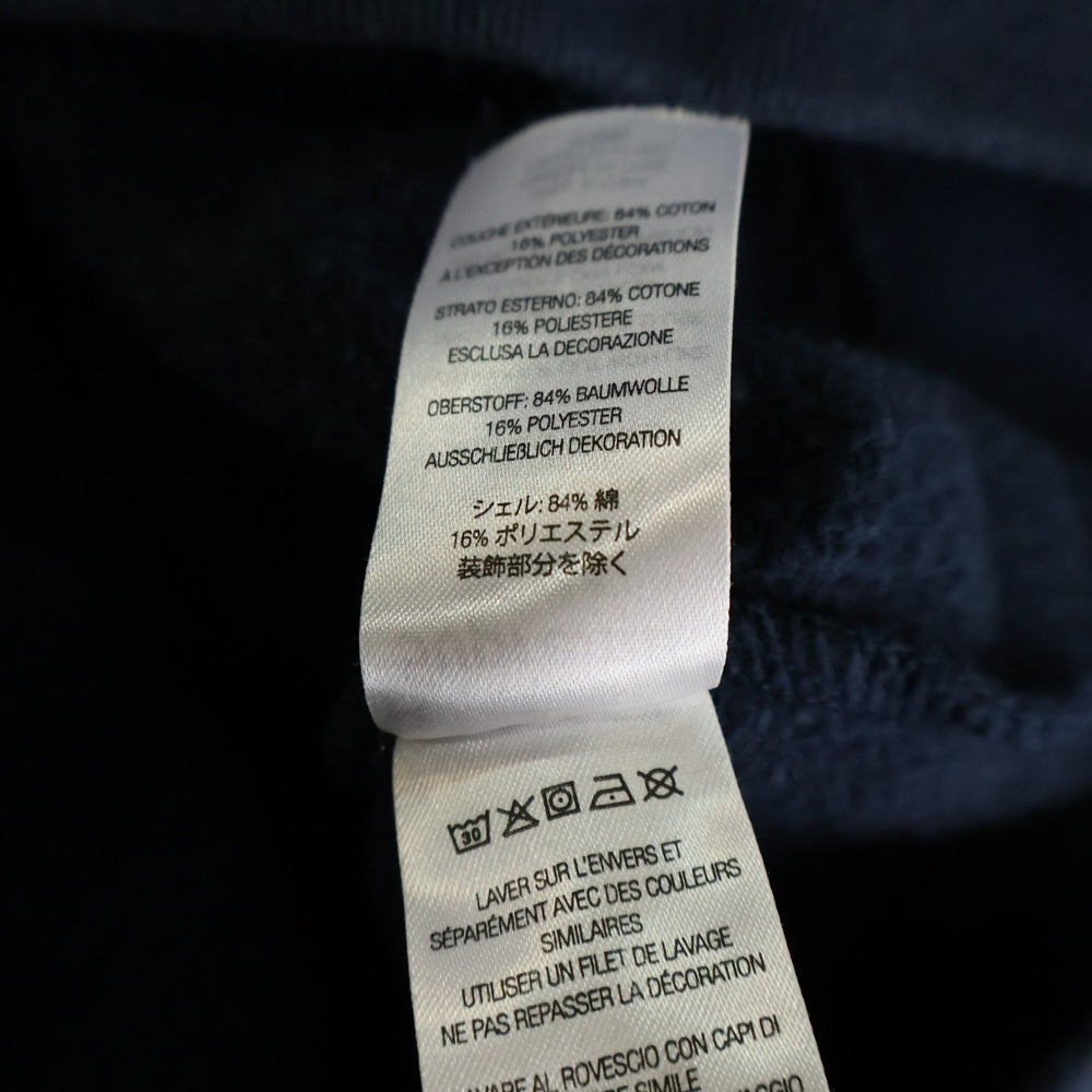 SUPREME(シュプリーム) 22AW Satin Applique Hooded Sweatshirt サテンアップリケ バックロゴプルオーバーパーカー ネイビー