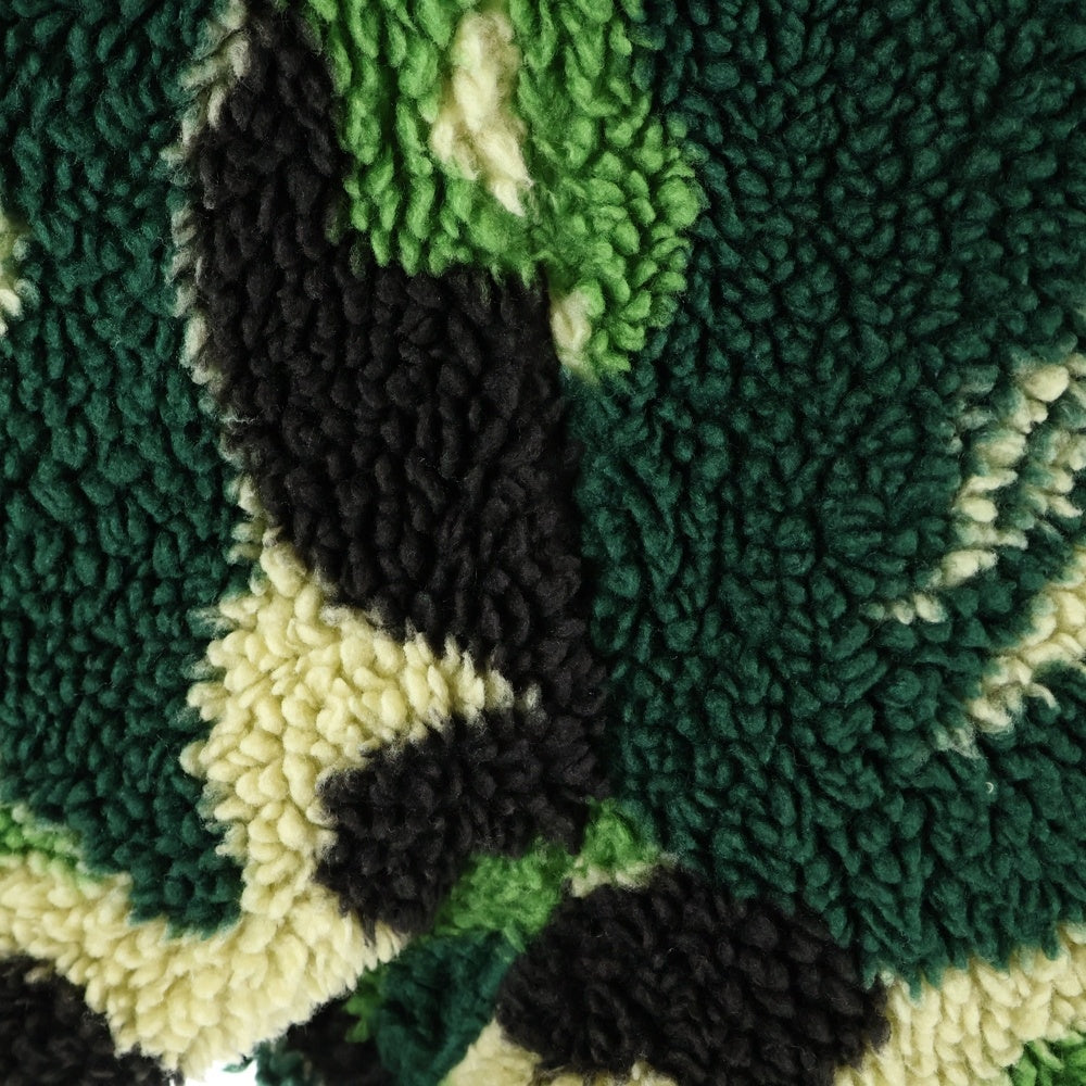 A BATHING APE(アベイシングエイプ) CAMO BOA SHARK RELAXED FIT FULL ZIP HOODIE カモ柄 ボアシャークパーカー フルジップフーディー カーキ 001ZPK801307M