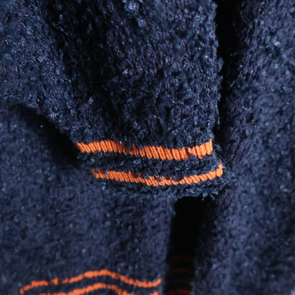 SUPREME(シュプリーム) 25SS Texture Arc Sweater テクスチャー アークロゴ アクリルニットセーター ネイビー/オレンジ