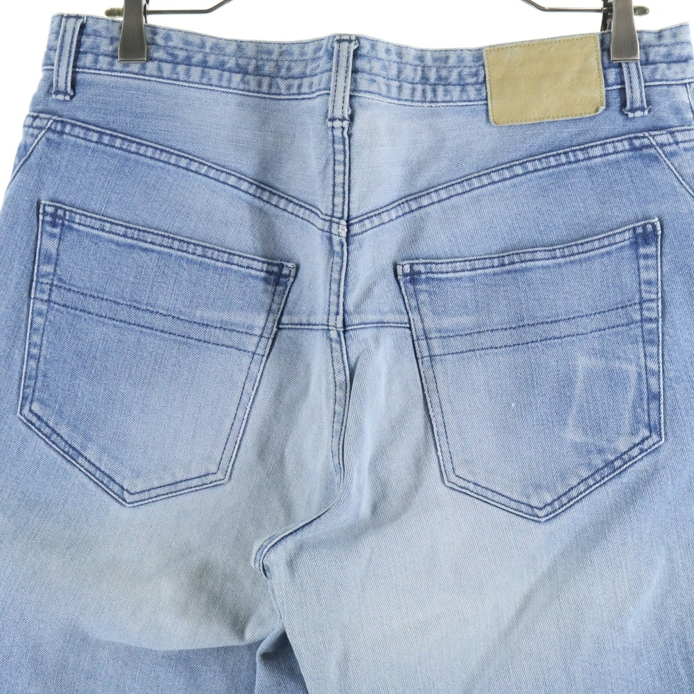 NUMBER (N)INE(ナンバーナイン) 裏地音符柄 ジップフライ ストレートデニムパンツ インディゴ