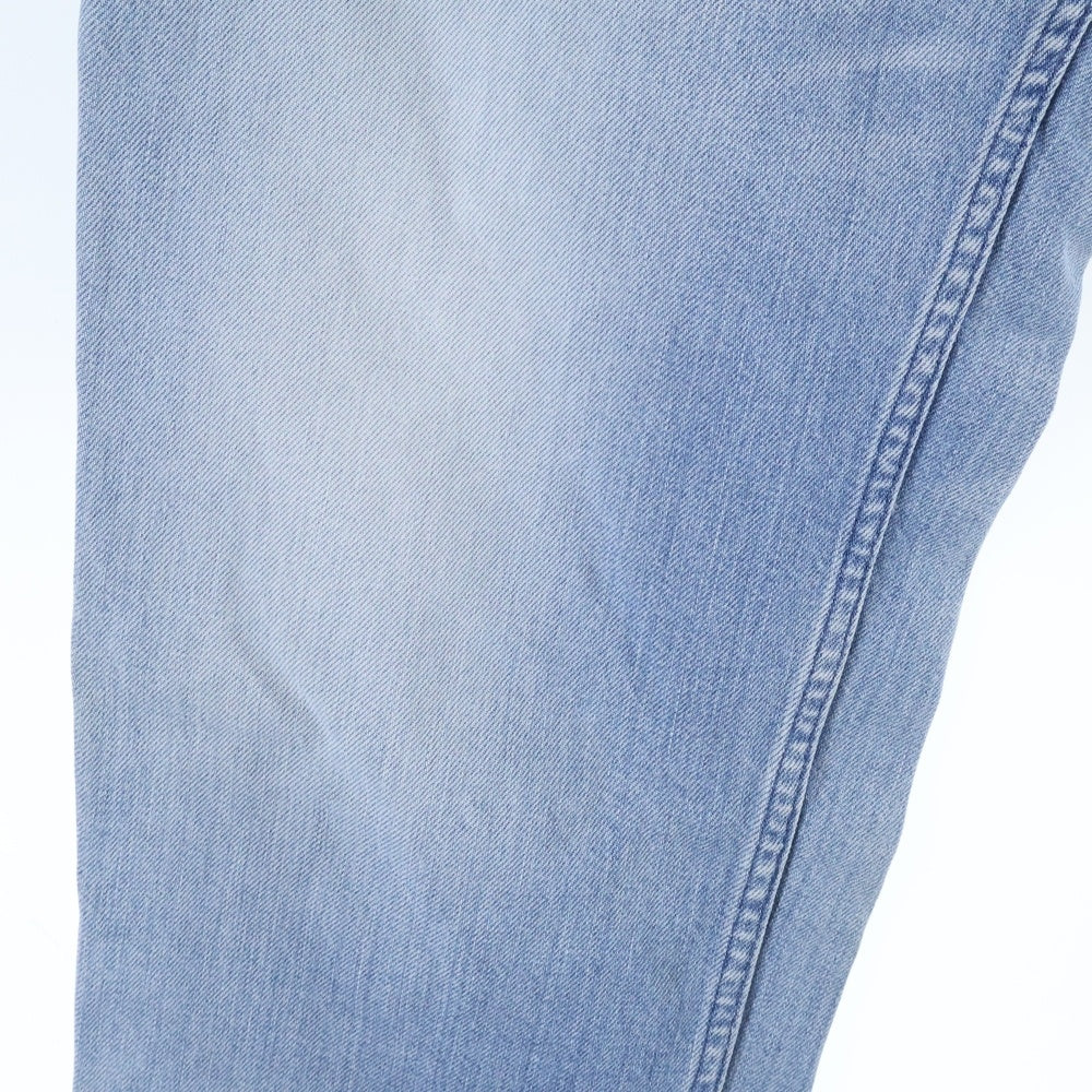 NUMBER (N)INE(ナンバーナイン) 裏地音符柄 ジップフライ ストレートデニムパンツ インディゴ