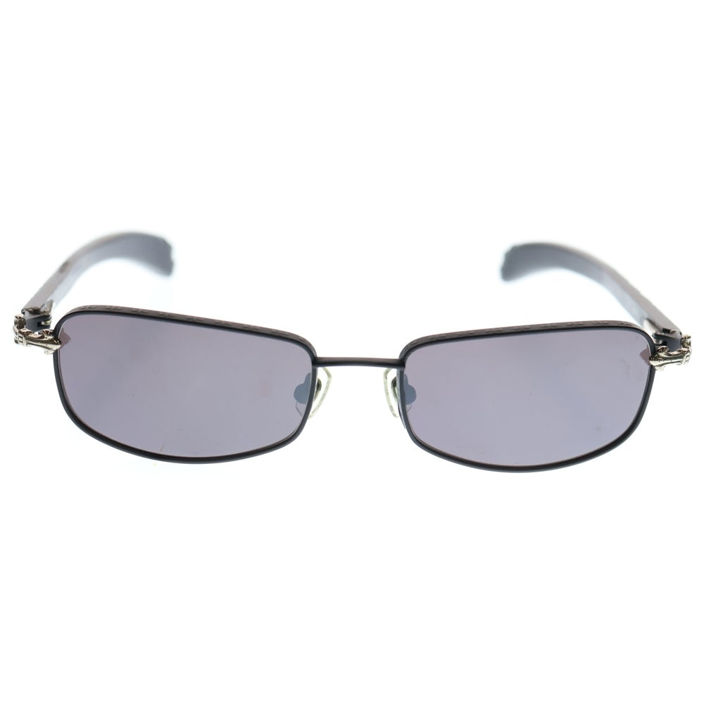 CHROME HEARTS(クロムハーツ) LIVING PROOF I ANTIQUE SILVER EBONY WOOD リビング プルーフ アンティークシルバー エボニー ウッド サングラス メガネ 眼鏡 ブラック 52-17-131