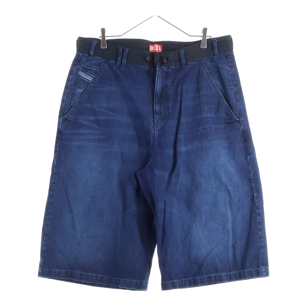 DIESEL(ディーゼル) JP-D-ANDRE-SHORT-S レイヤード加工 デニムショーツ ハーフパンツ インディゴ P01373