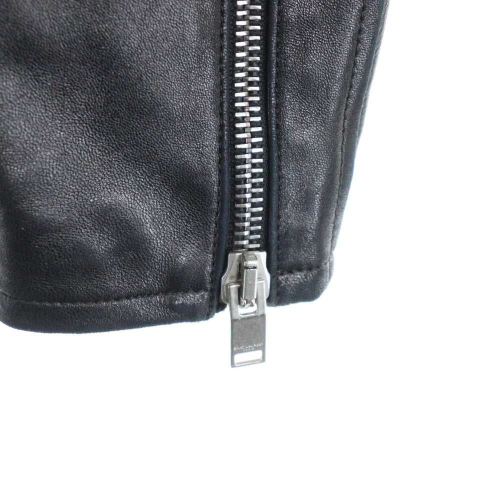 SAINT LAURENT PARIS(サンローランパリ) 15AW L01 CLASSIC MOTORCYCLE LEATHER RIDERS JACKET クラシックモーターサイクル ライダースジャケット レザー ブラック 397290 Y5YA1