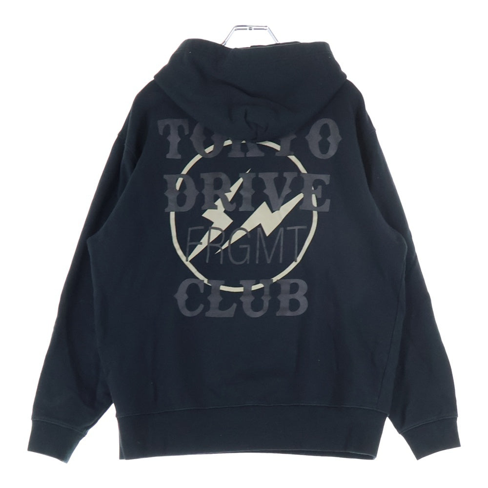 FRAGMENT DESIGN(フラグメントデザイン) ×TOKYO DRIVE CAR CLUB Pullover Parka トウキョウドライブカークラブ スウェットプルオーバーパーカー ブラック