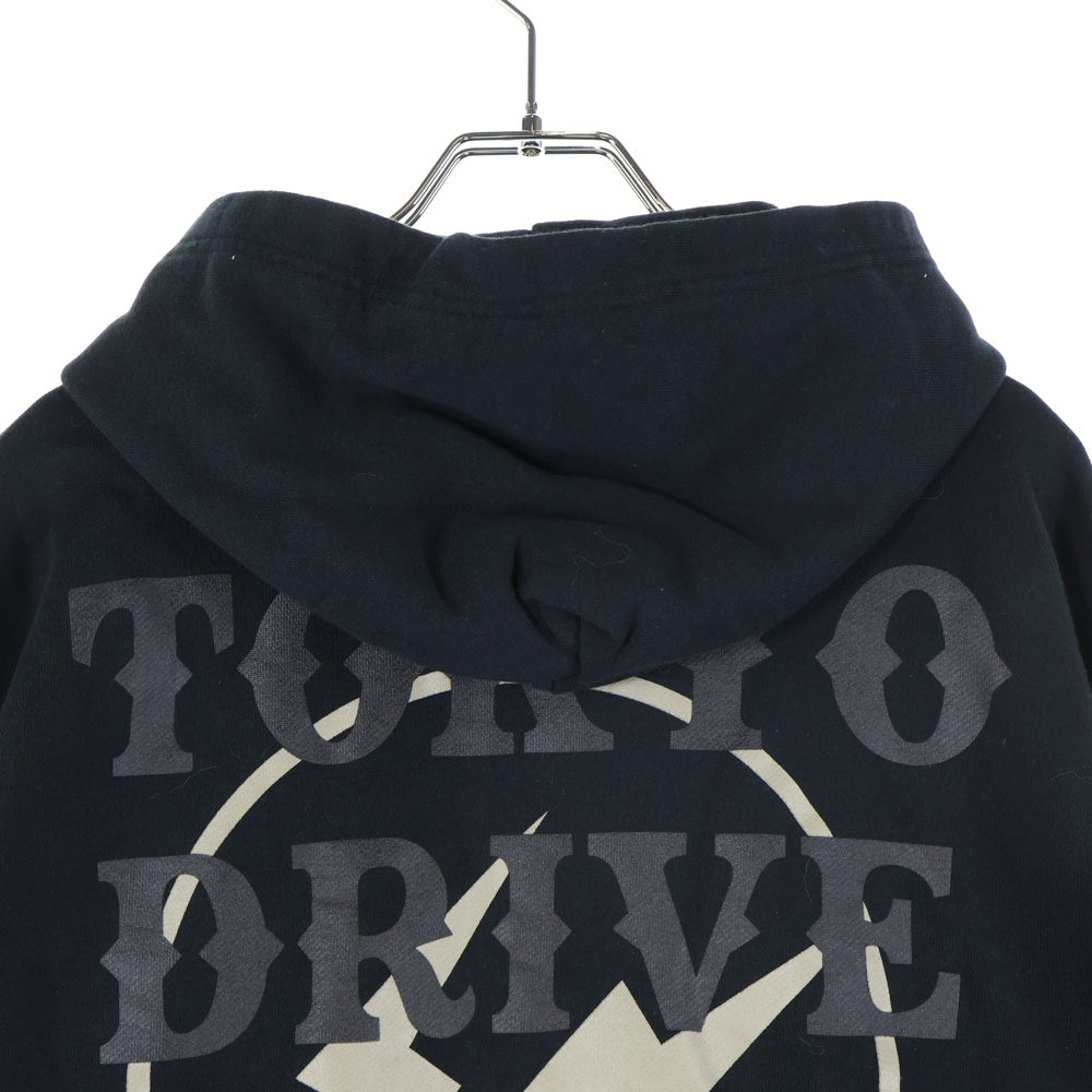 FRAGMENT DESIGN(フラグメントデザイン) ×TOKYO DRIVE CAR CLUB Pullover Parka トウキョウドライブカークラブ スウェットプルオーバーパーカー ブラック