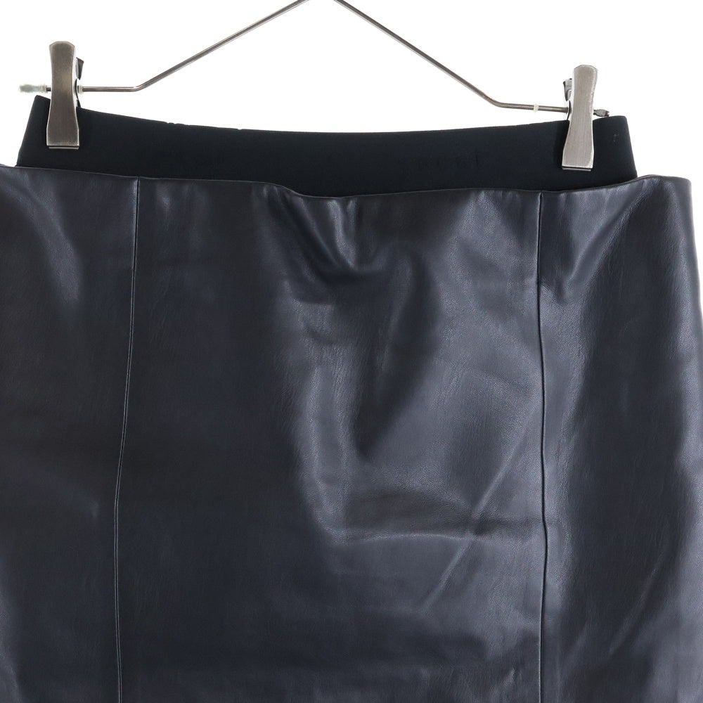 Sacai(サカイ) 23SS Faux Leather Skirt フェイク レザー スカート レディース ブラック 23-06498
