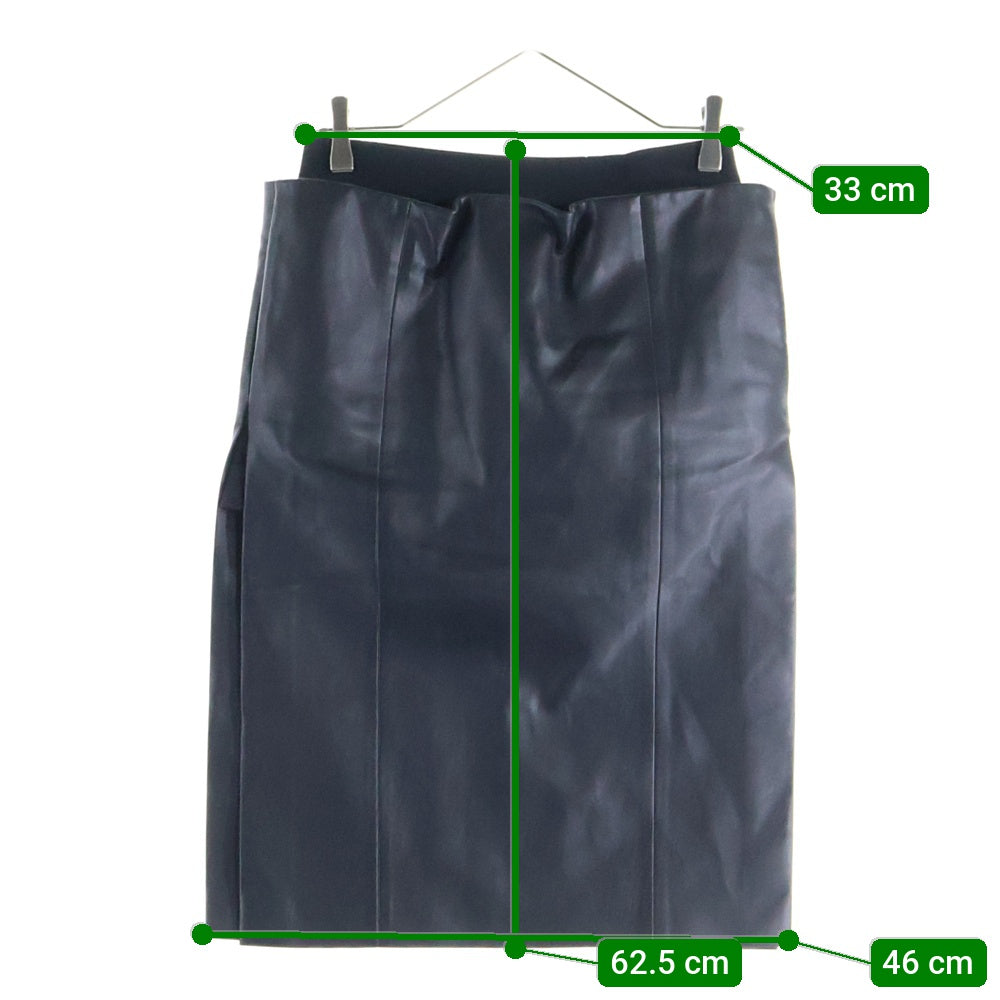 Sacai(サカイ) 23SS Faux Leather Skirt フェイク レザー スカート レディース ブラック 23-06498