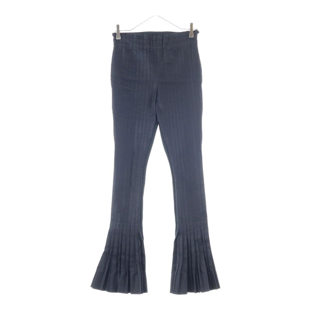 Sacai(サカイ) 23SS ウエストマーク ニットドッキング フレアパンツ レディース ブラック 23-06603