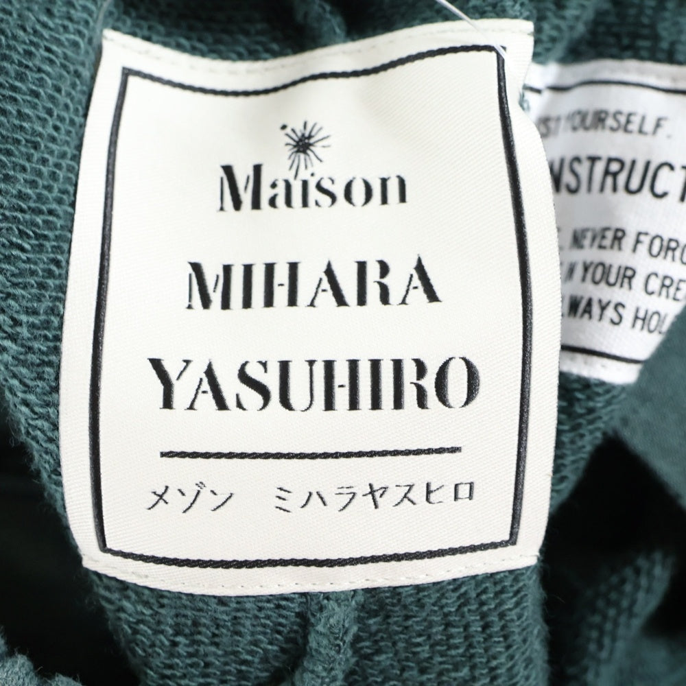 MAISON MIHARAYASUHIRO(メゾンミハラヤスヒロ) SUN FADED LIKE SWEAT PANTS サン フェード ライク イージースウェットパンツ グリーン A15PT554-0