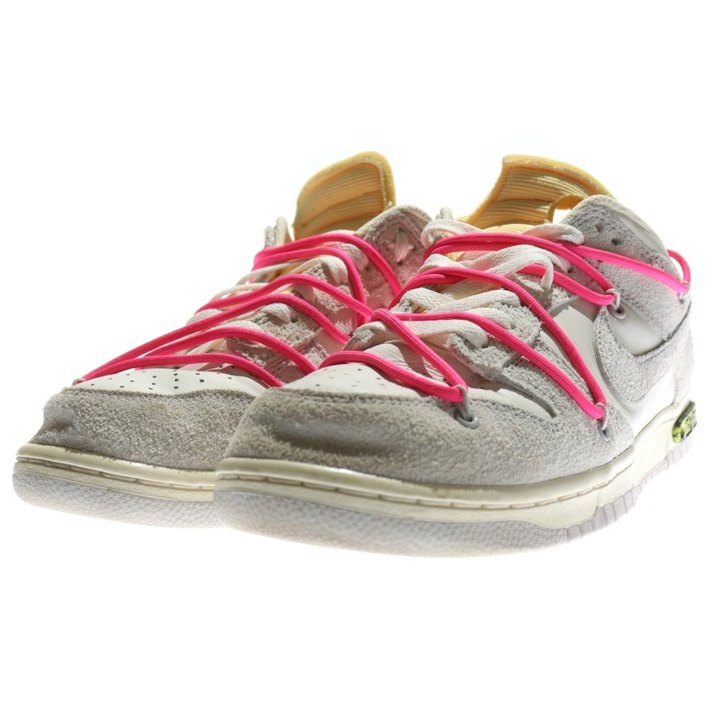 NIKE(ナイキ) ×OFF-WHITE DUNK LOW オフホワイト ダンク ローカットスニーカー ホワイト/グレー US10/28cm DJ0950-117