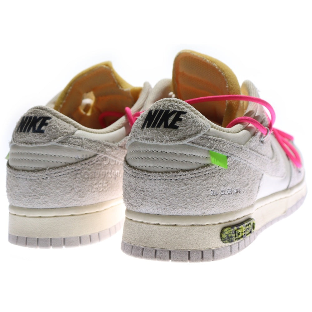 NIKE(ナイキ) ×OFF-WHITE DUNK LOW オフホワイト ダンク ローカットスニーカー ホワイト/グレー US10/28cm DJ0950-117