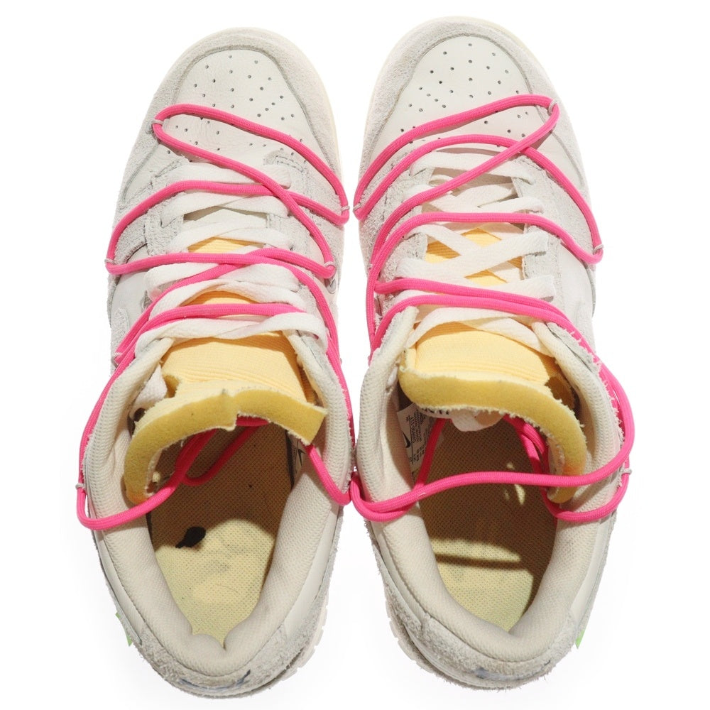 NIKE(ナイキ) ×OFF-WHITE DUNK LOW オフホワイト ダンク ローカットスニーカー ホワイト/グレー US10/28cm DJ0950-117