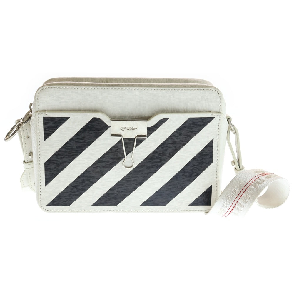 OFF-WHITE(オフホワイト) ストライプ カメラ ショルダーバッグ ホワイト OWNA088R20423069 レディース
