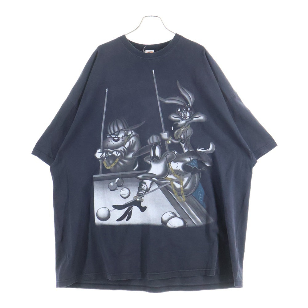 VINTAGE(ヴィンテージ) 90S LOONEY TUNES ルーニーテューンズ メキシコ製 フロントプリント クルーネック 半袖Tシャツ カットソー ブラック