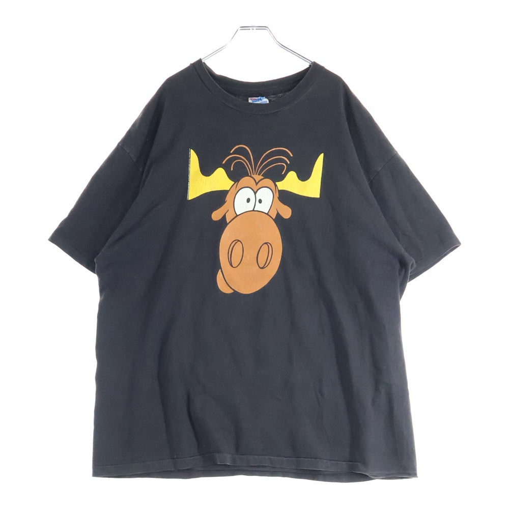 VINTAGE(ヴィンテージ) 90S VINTAGE TACO BELL GREETING TACO LOVERS HANES ヴィンテージ USA製 タコベル 両面プリント クルーネック 半袖Tシャツ カットソー ブラック